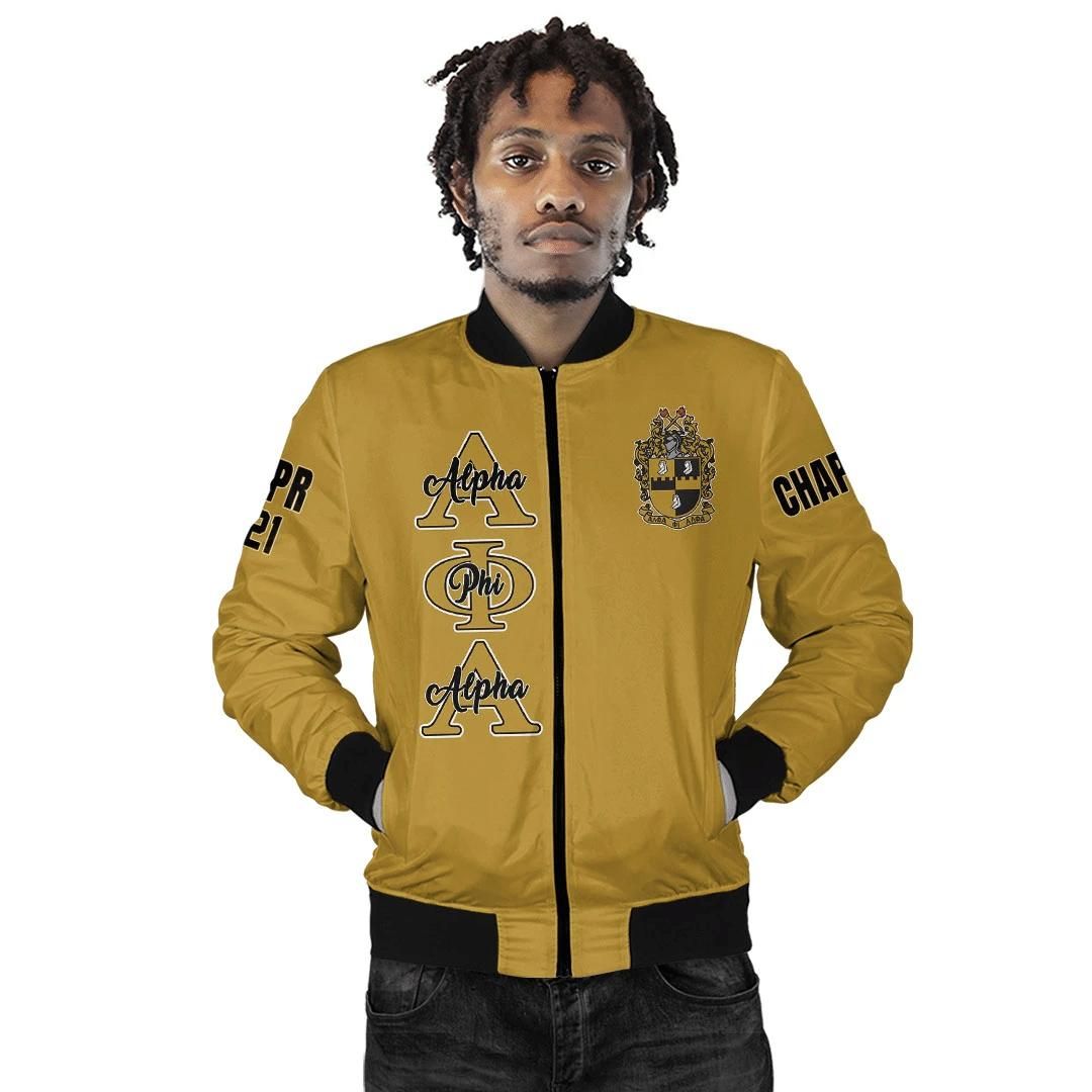 Custom-Africa-Zone-Jacket-Alpha-Phi-Alpha-Gold-Bomber-Jackets-A31-Bomber-Jacket-2