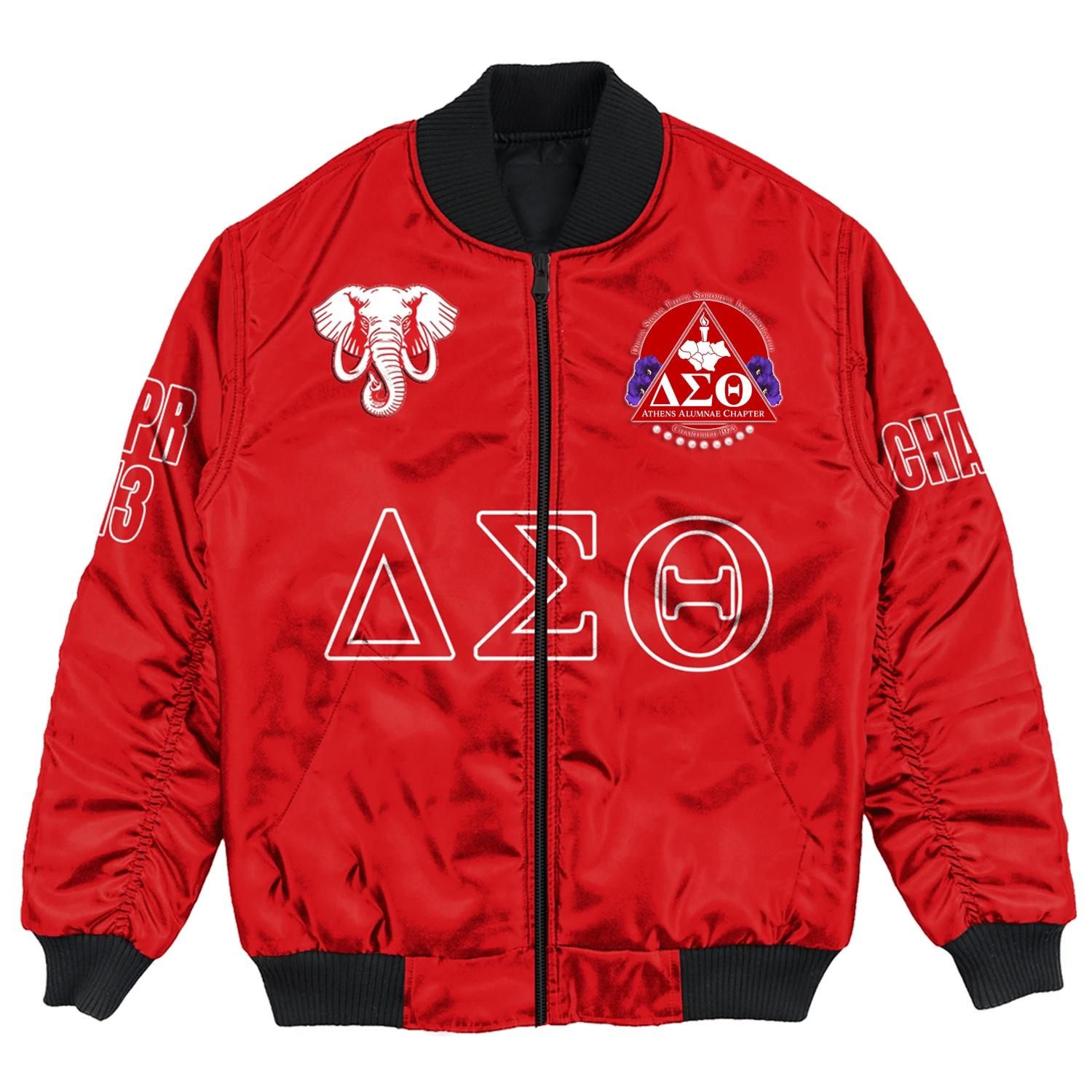 (Custom) Africa Zone Jacket - Athens Alumnae Chapter Bomber Jackets A31 Bomber Jacket (Custom) Africa Zone Jacket - Athens Alumnae Chapter Bomber Jackets A31 Bomber Jacket