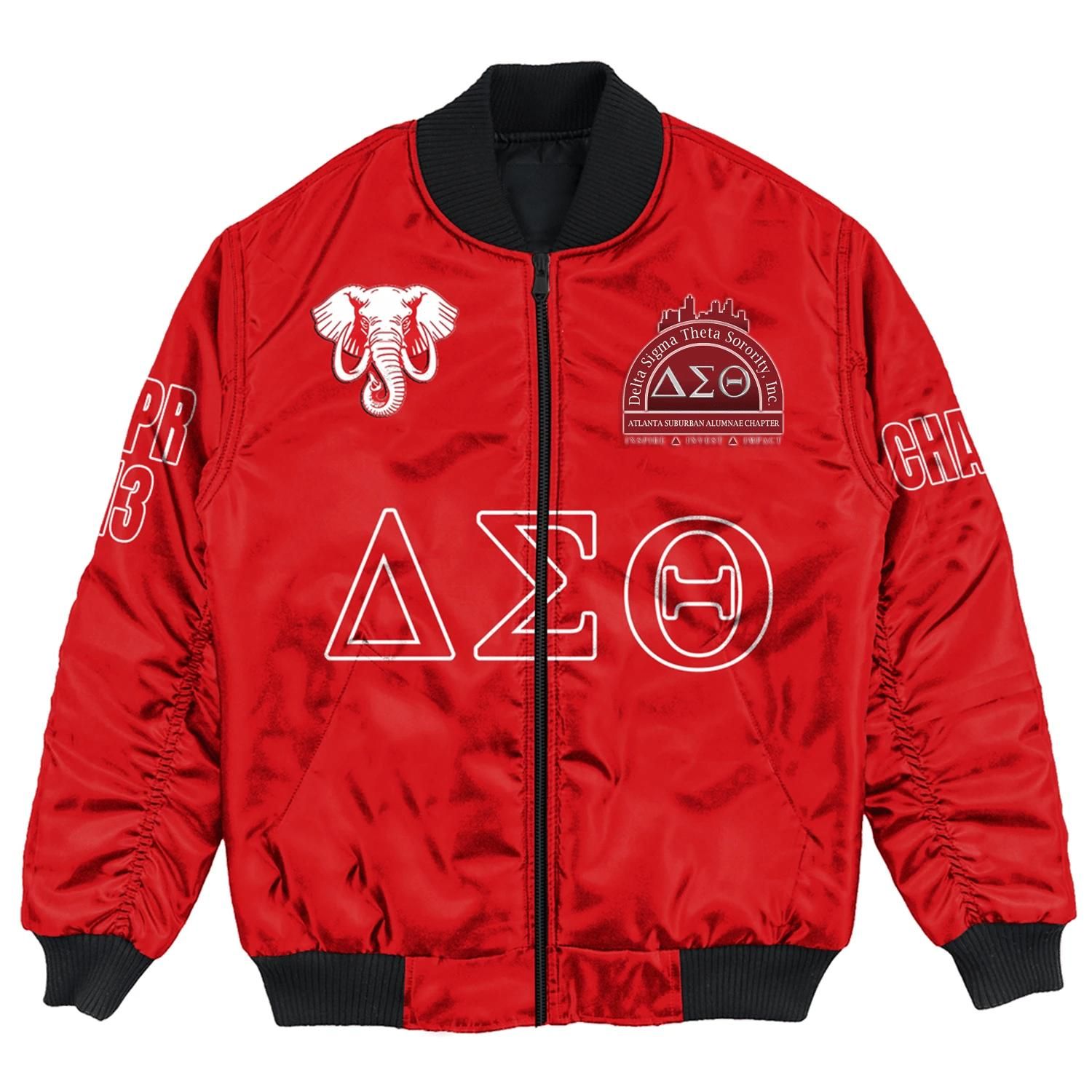 (Custom) Africa Zone Jacket - Atlanta Suburan Alumnae Chapter Bomber Jackets A31 Bomber Jacket (Custom) Africa Zone Jacket - Atlanta Suburan Alumnae Chapter Bomber Jackets A31 Bomber Jacket