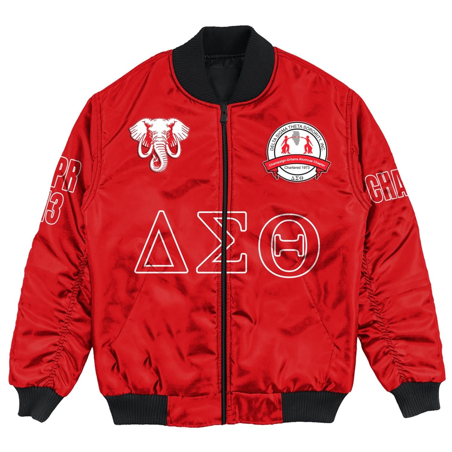 (Custom) Africa Zone Jacket - Champaign-Urbana Alumnae Chapter Bomber Jackets A31 Bomber Jacket (Custom) Africa Zone Jacket - Champaign-Urbana Alumnae Chapter Bomber Jackets A31 Bomber Jacket