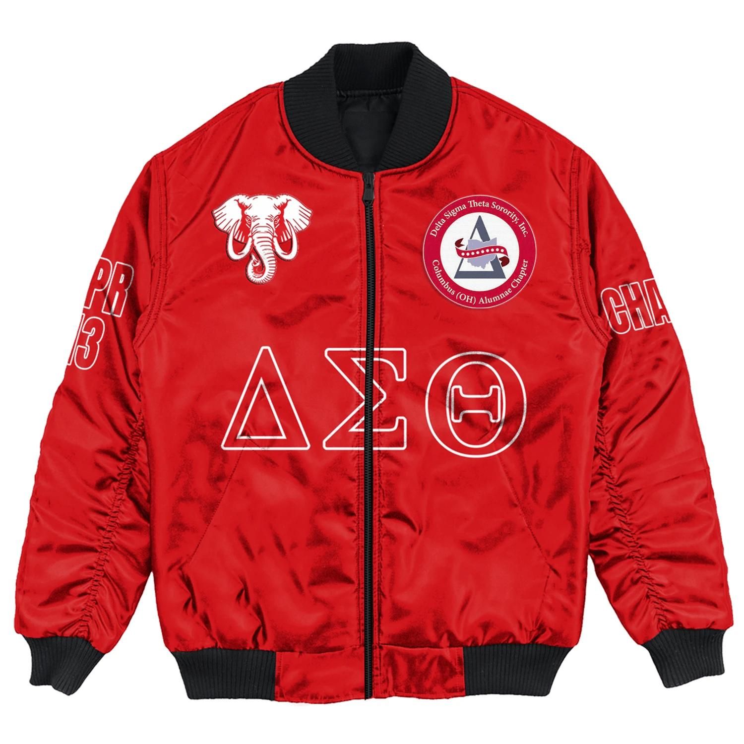 (Custom) Africa Zone Jacket - Clumbus (Oh) Alumnae Chapter Bomber Jackets A31 Bomber Jacket (Custom) Africa Zone Jacket - Clumbus (Oh) Alumnae Chapter Bomber Jackets A31 Bomber Jacket
