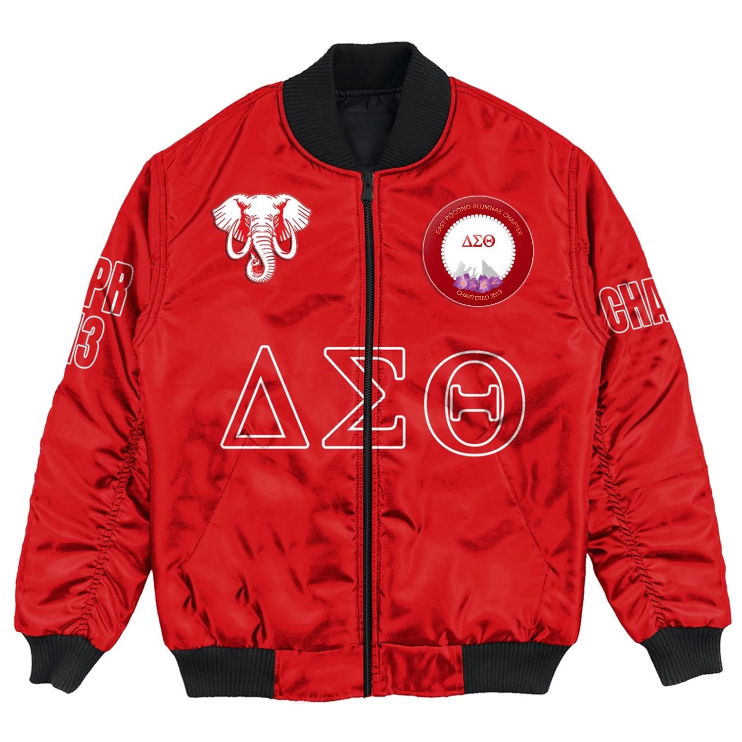 (Custom) Africa Zone Jacket - East Pocono Alumnae Chapter Bomber Jackets A31 Bomber Jacket (Custom) Africa Zone Jacket - East Pocono Alumnae Chapter Bomber Jackets A31 Bomber Jacket