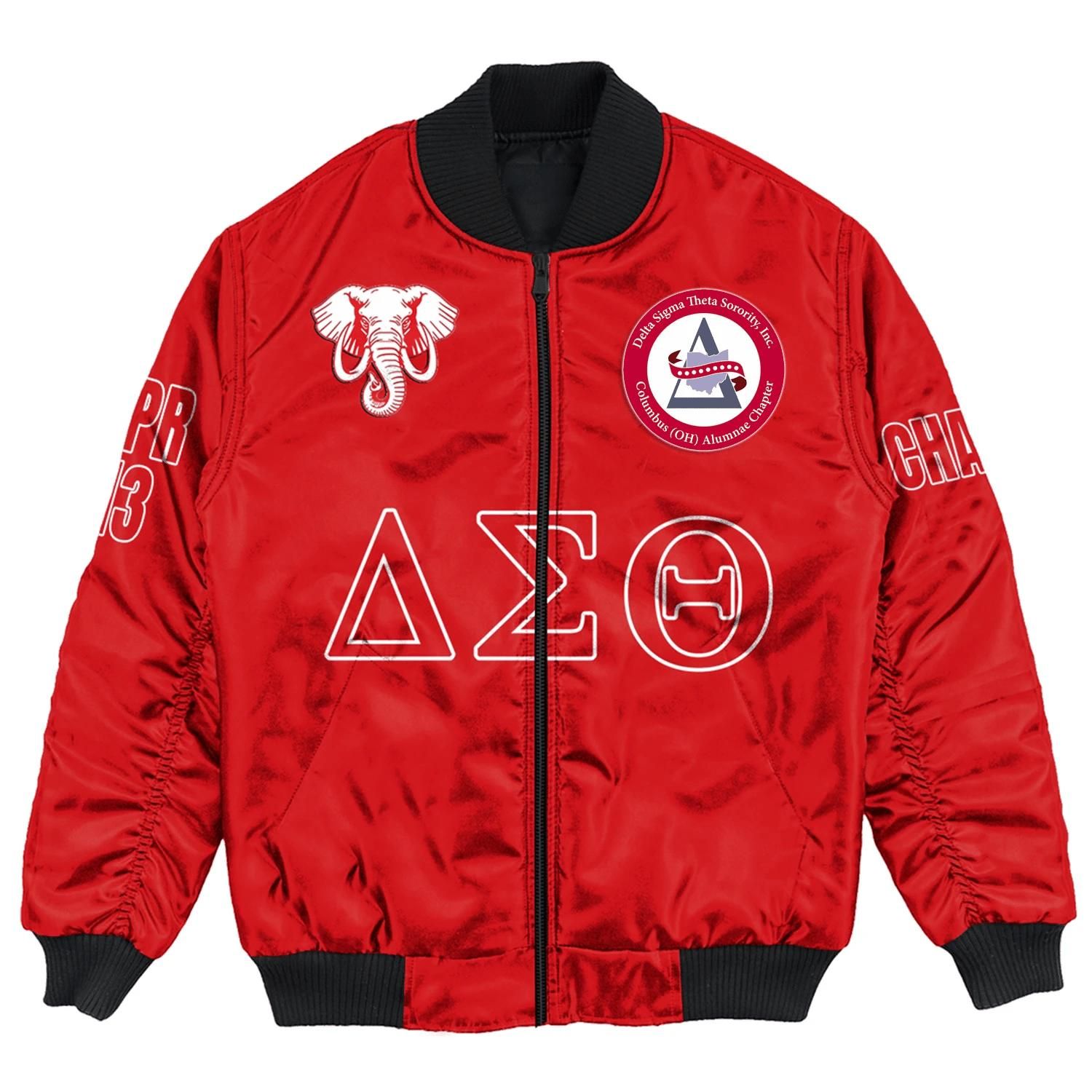 (Custom) Africa Zone Jacket - Epsilon Alumnae Chapter Bomber Jackets A31 Bomber Jacket (Custom) Africa Zone Jacket - Epsilon Alumnae Chapter Bomber Jackets A31 Bomber Jacket