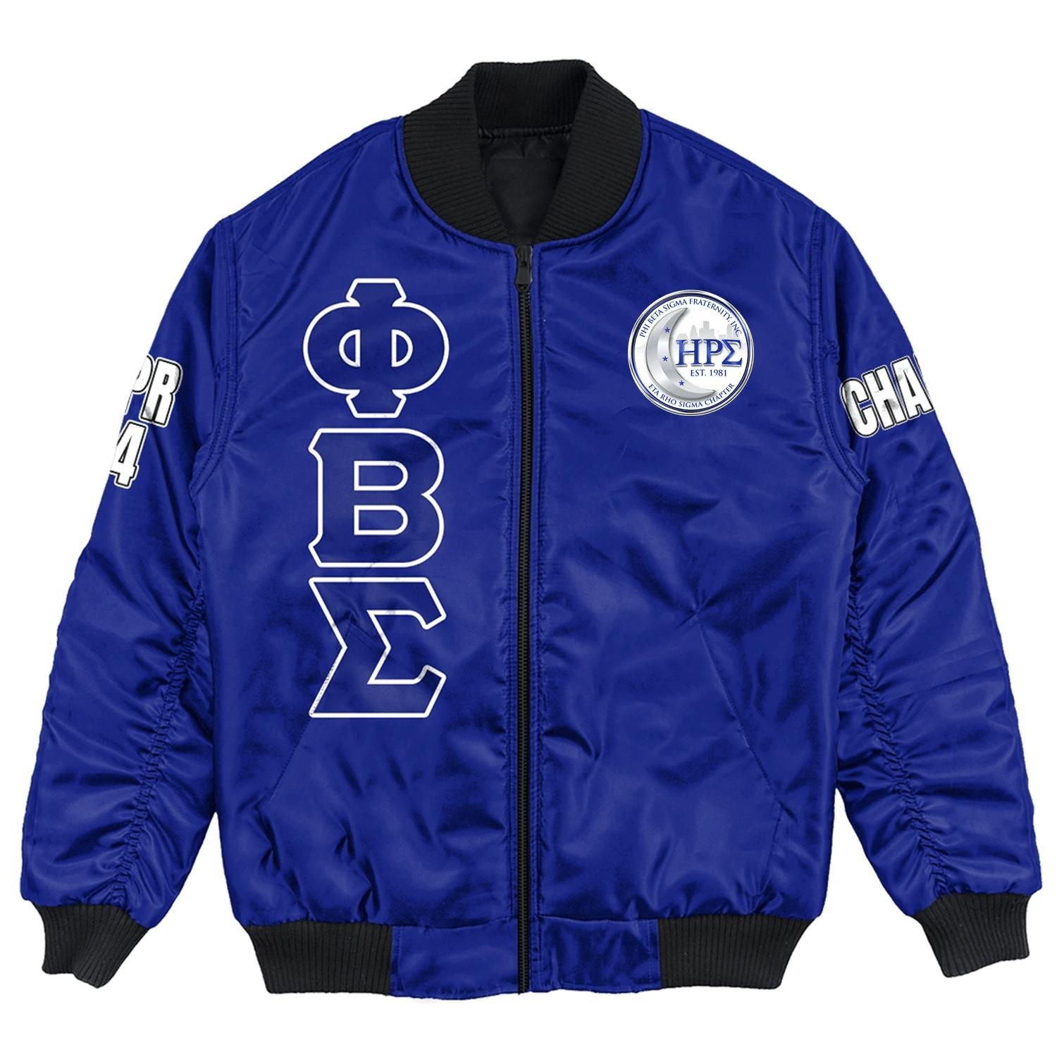 (Custom) Africa Zone Jacket - Eta Rho Sigma Chapter Bomber Jackets A31 Bomber Jacket (Custom) Africa Zone Jacket - Eta Rho Sigma Chapter Bomber Jackets A31 Bomber Jacket