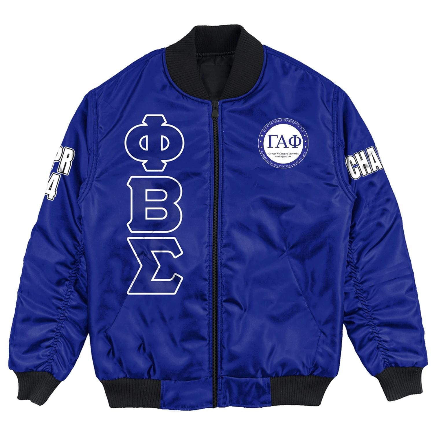 (Custom) Africa Zone Jacket - Gamma Alpha Phi Chapter Bomber Jackets A31 Bomber Jacket (Custom) Africa Zone Jacket - Gamma Alpha Phi Chapter Bomber Jackets A31 Bomber Jacket