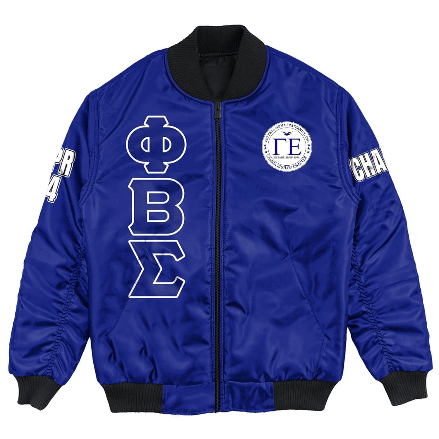 (Custom) Africa Zone Jacket - Gamma Epsilon Chapter Bomber Jackets A31 Bomber Jacket (Custom) Africa Zone Jacket - Gamma Epsilon Chapter Bomber Jackets A31 Bomber Jacket