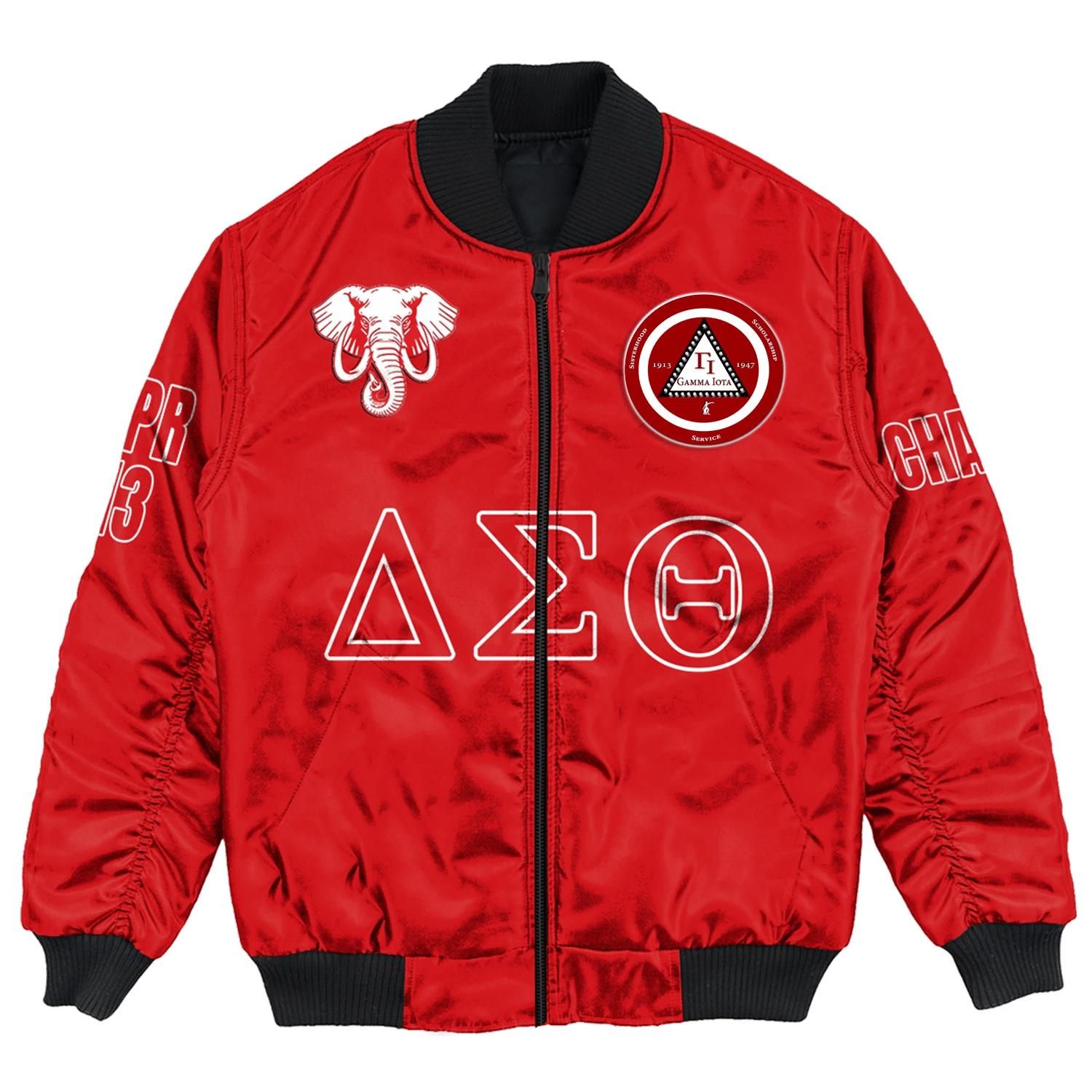 (Custom) Africa Zone Jacket - Gamma Iota Chapter Bomber Jackets A31 Bomber Jacket (Custom) Africa Zone Jacket - Gamma Iota Chapter Bomber Jackets A31 Bomber Jacket