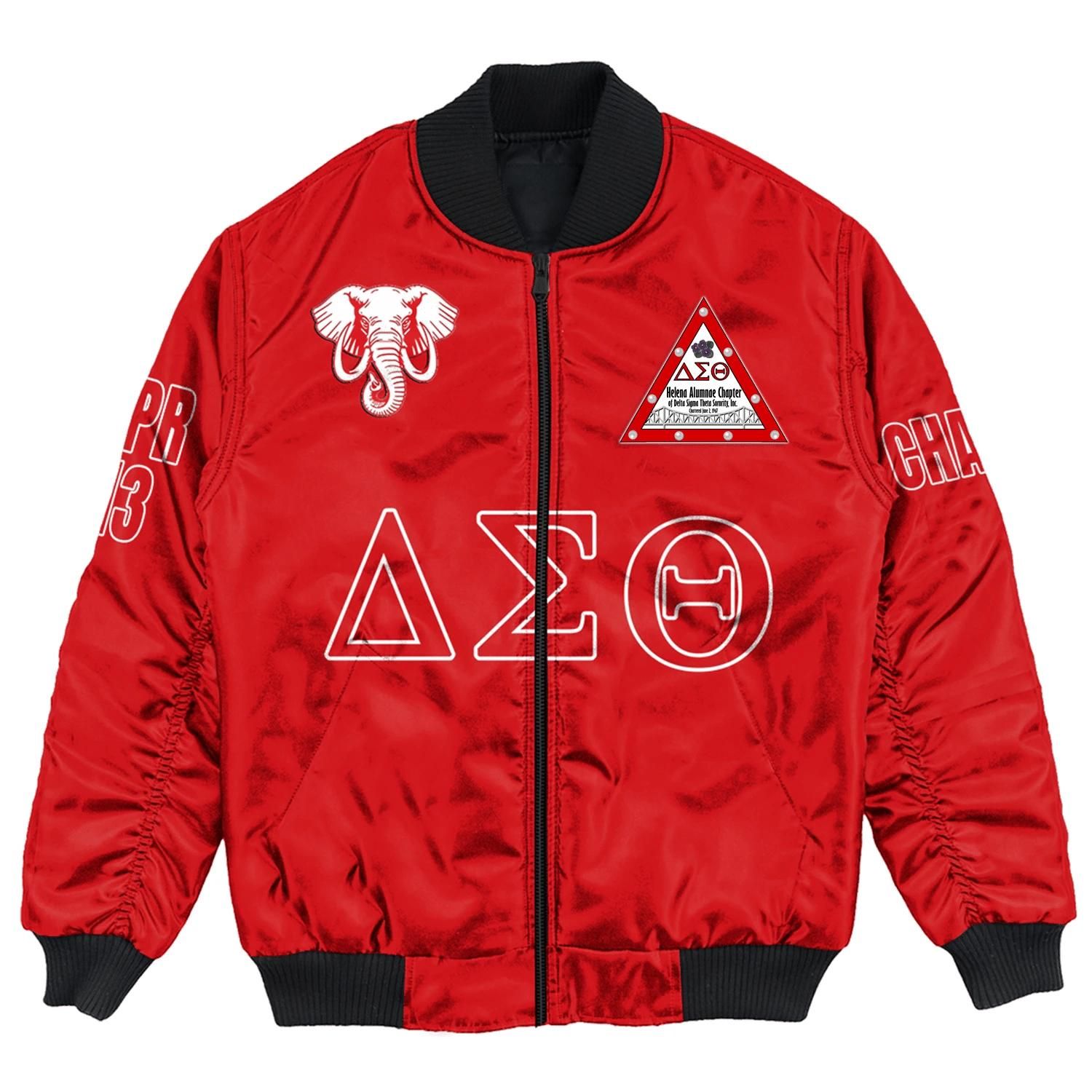 (Custom) Africa Zone Jacket - Helena Alumnae Chapter Bomber Jackets A31 Bomber Jacket (Custom) Africa Zone Jacket - Helena Alumnae Chapter Bomber Jackets A31 Bomber Jacket