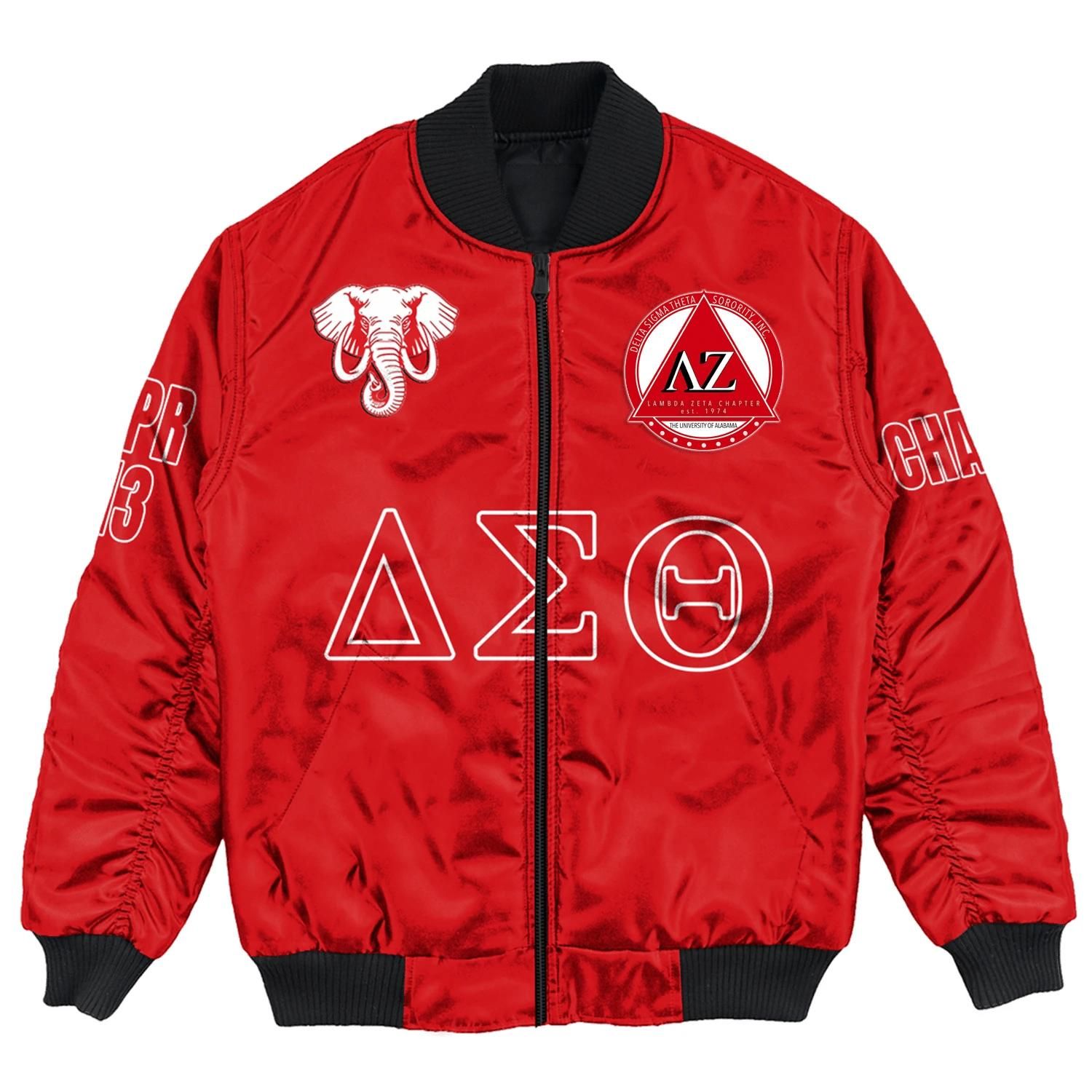 (Custom) Africa Zone Jacket - Lambda Zeta Chapter Bomber Jackets A31 Bomber Jacket (Custom) Africa Zone Jacket - Lambda Zeta Chapter Bomber Jackets A31 Bomber Jacket