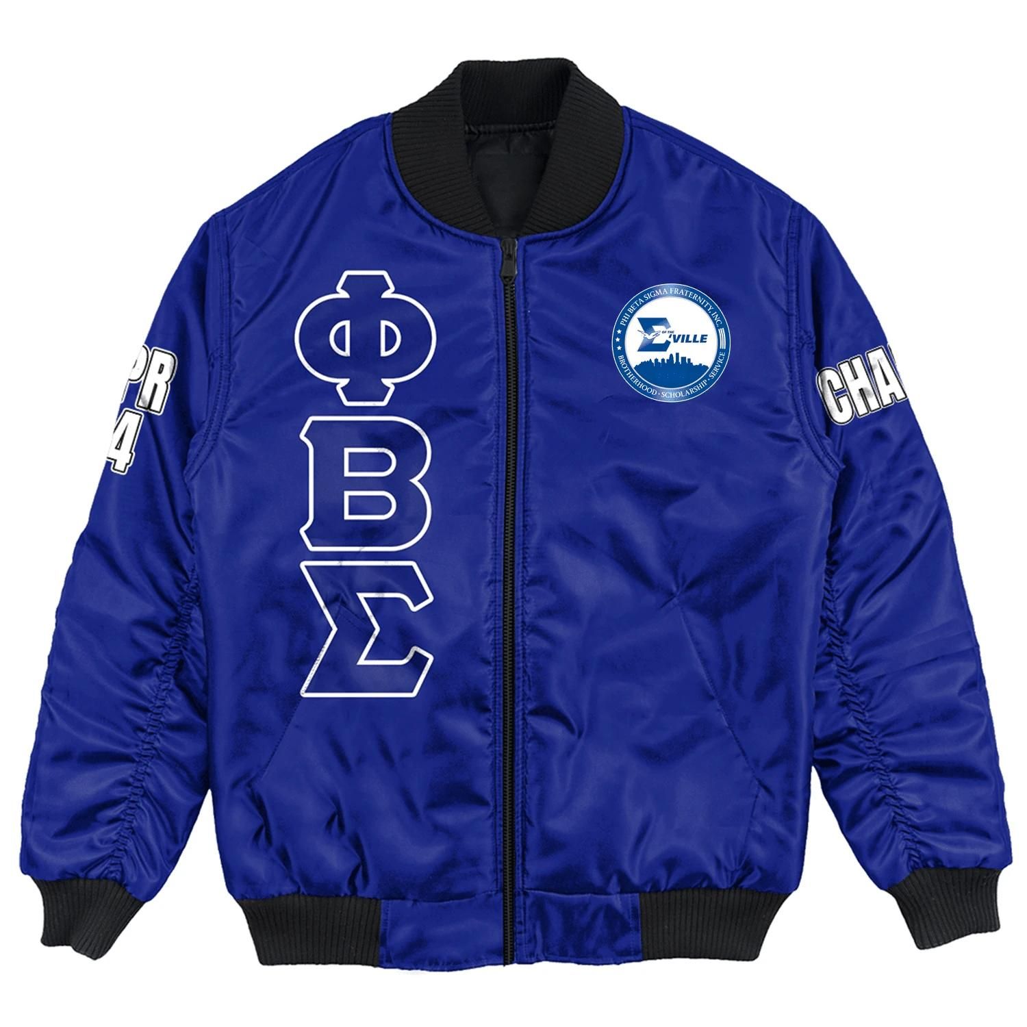 (Custom) Africa Zone Jacket - Louisville Alumni Chapter Bomber Jackets A31 Bomber Jacket (Custom) Africa Zone Jacket - Louisville Alumni Chapter Bomber Jackets A31 Bomber Jacket