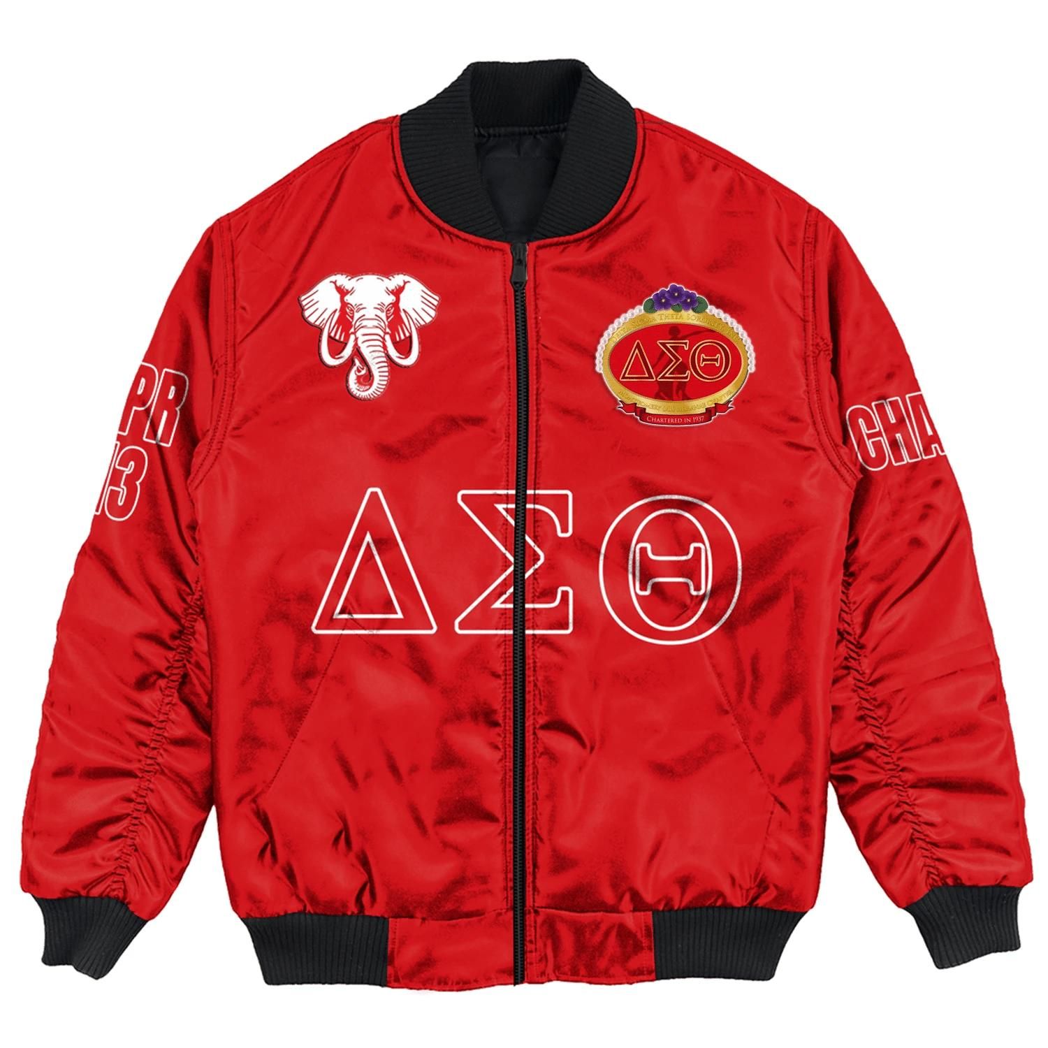 (Custom) Africa Zone Jacket - Montgomery (Ai) Alumnae Chapter Bomber Jackets A31 Bomber Jacket (Custom) Africa Zone Jacket - Montgomery (Ai) Alumnae Chapter Bomber Jackets A31 Bomber Jacket