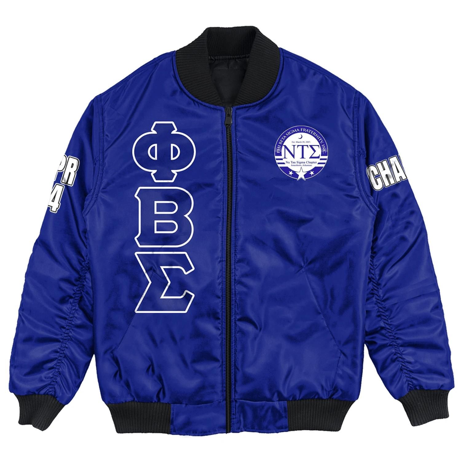 (Custom) Africa Zone Jacket - Nu Tau Sigma Chapter Bomber Jackets A31 Bomber Jacket (Custom) Africa Zone Jacket - Nu Tau Sigma Chapter Bomber Jackets A31 Bomber Jacket