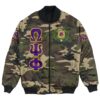 (Custom) Africa Zone Jacket - Omega Psi Phi Camouflage Bomber Jackets A31 Bomber Jacket