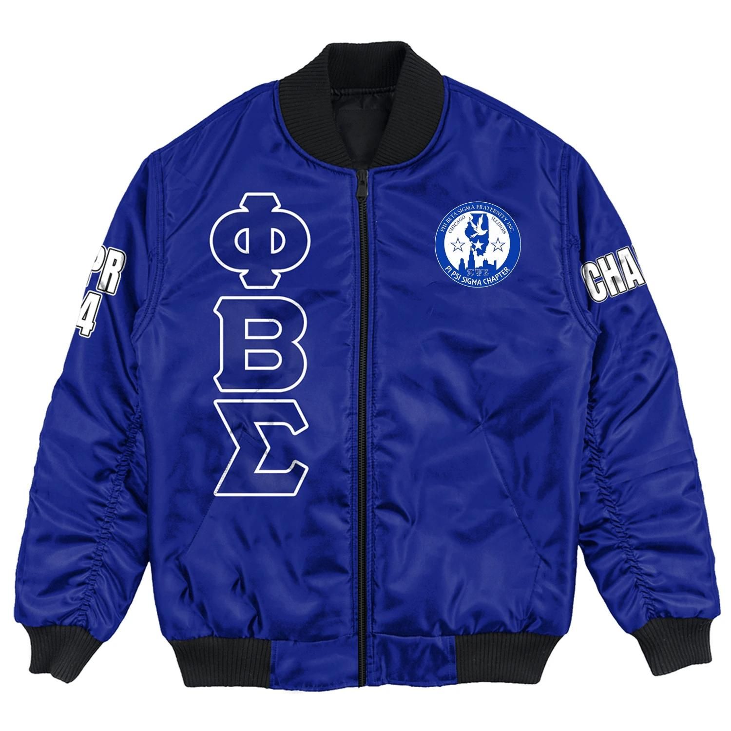 (Custom) Africa Zone Jacket - Pi Psi Sigma Chapter Bomber Jackets A31 Bomber Jacket (Custom) Africa Zone Jacket - Pi Psi Sigma Chapter Bomber Jackets A31 Bomber Jacket