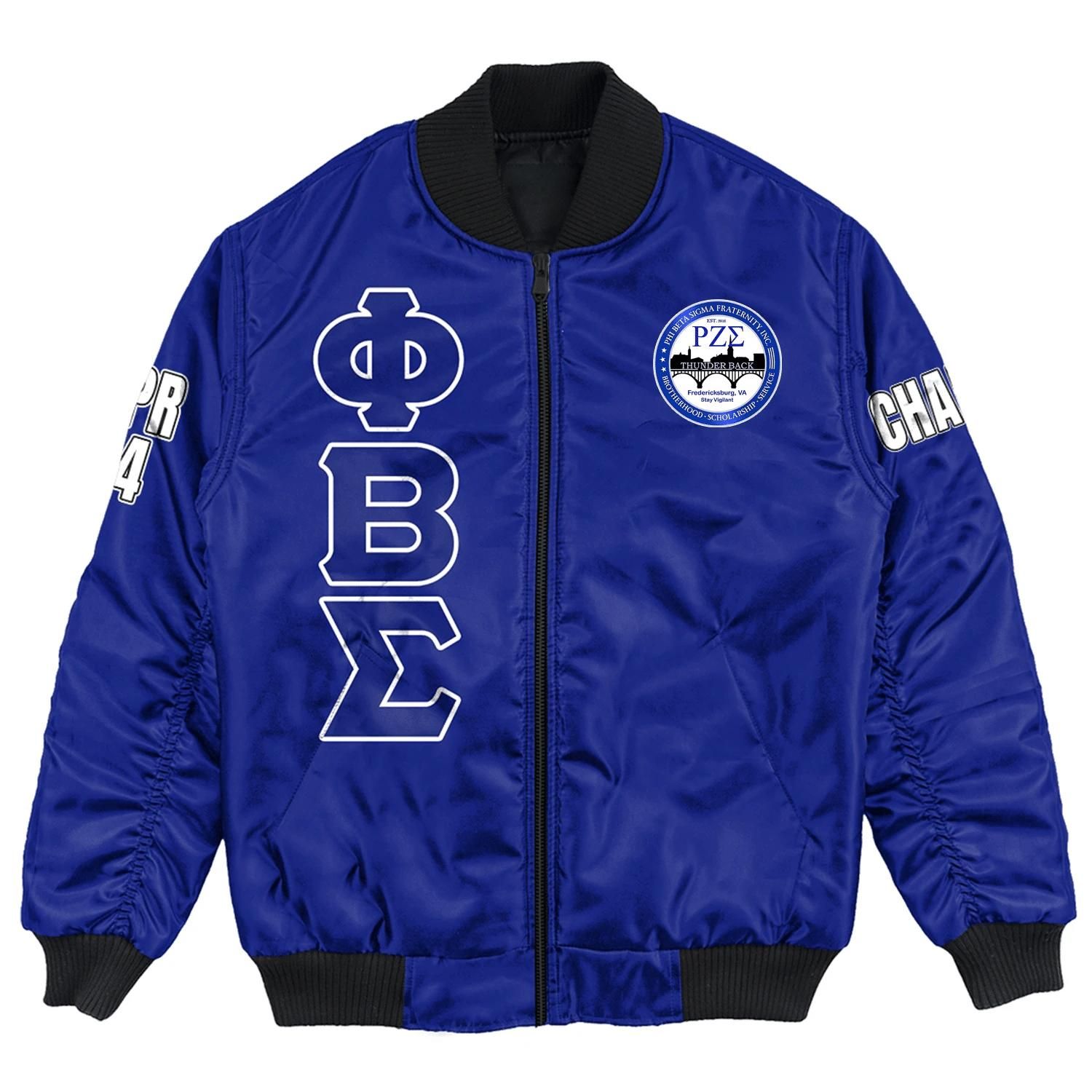 (Custom) Africa Zone Jacket - Rho Zeta Sigma Chapter Bomber Jackets A31 Bomber Jacket (Custom) Africa Zone Jacket - Rho Zeta Sigma Chapter Bomber Jackets A31 Bomber Jacket