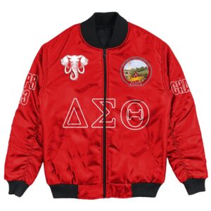 (Custom) Africa Zone Jacket - Spokane Alumnae Chapter Bomber Jackets A31 Bomber Jacket