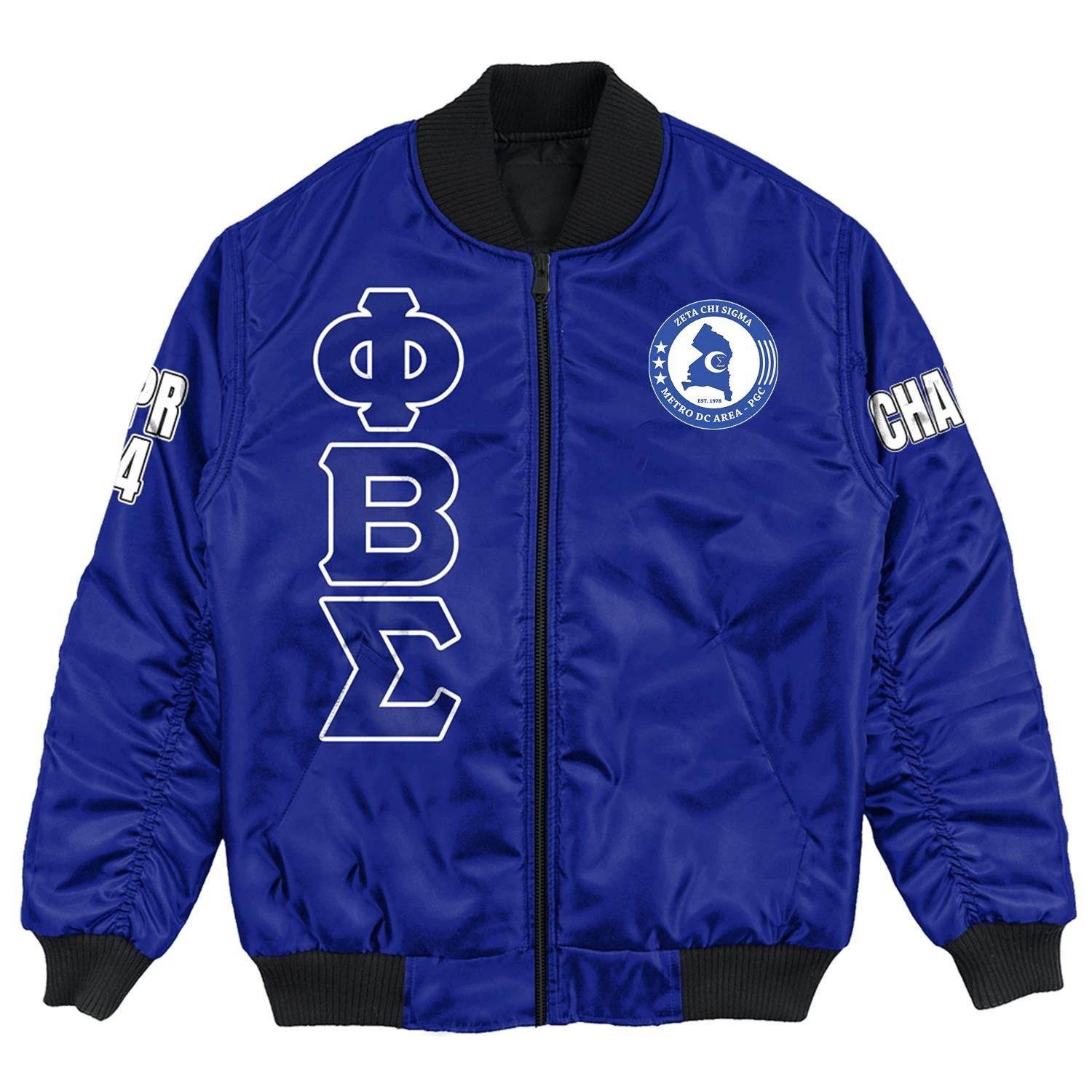 (Custom) Africa Zone Jacket - Zeta Chi Sigma Chapter Bomber Jackets A31 Bomber Jacket (Custom) Africa Zone Jacket - Zeta Chi Sigma Chapter Bomber Jackets A31 Bomber Jacket