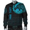 (Custom) Bomber Jacket - Fenrir Wolf Cyan A31 Bomber Jacket