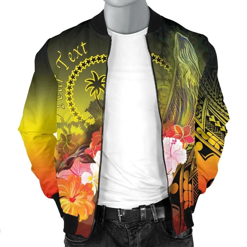 Custom-Chuuk-Mens-Bomber-Jacket-Humpback-Whale-with-Tropical-Flowers-Yellow-BN18-Bomber-Jacket-2