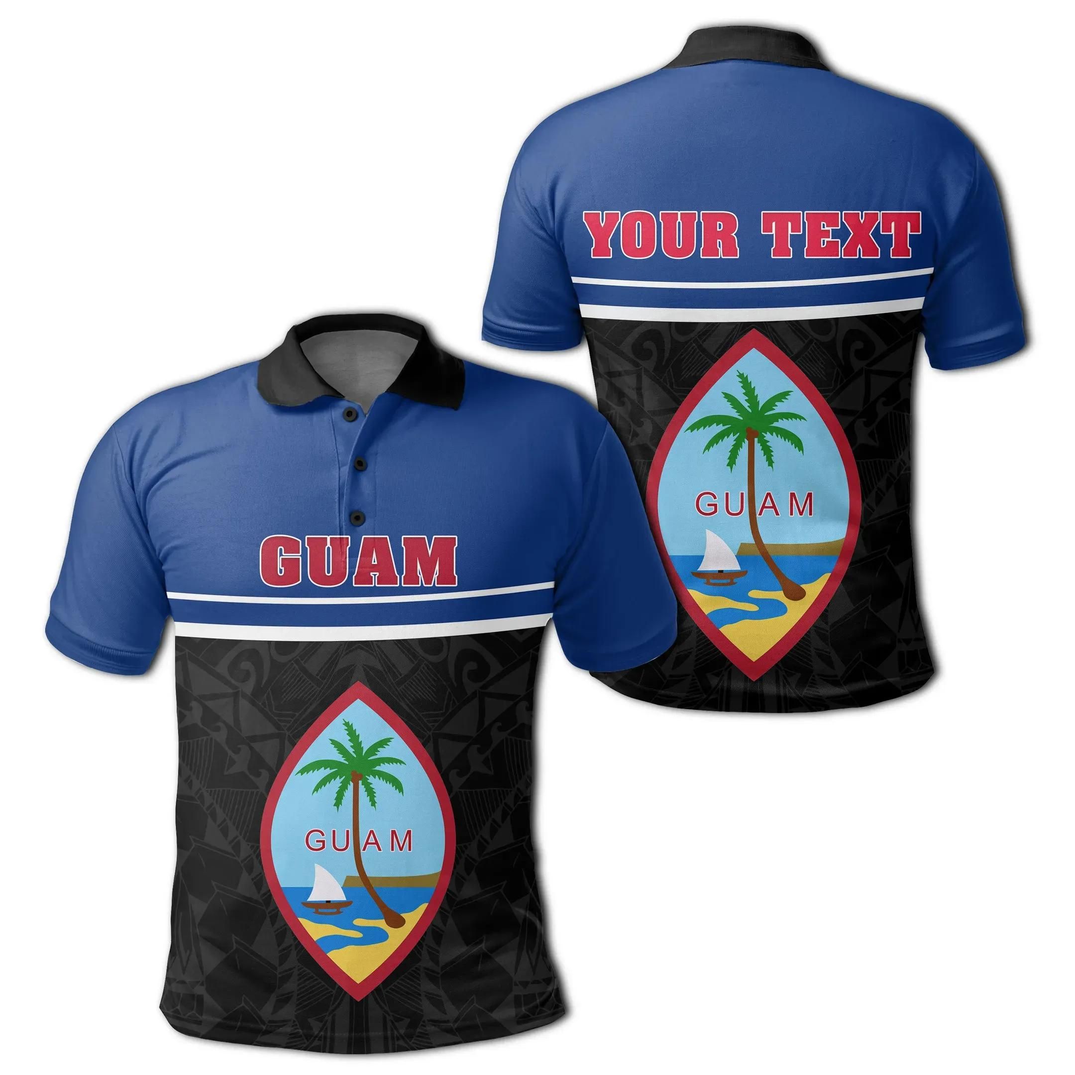 (Custom) Guam Coat Of Arms Polo Shirt - Dat Style - JD (Custom) Guam Coat Of Arms Polo Shirt - Dat Style - JD