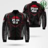 Custom Name Pizza Hut black Bomber Jacket Hoodie T-shirt Bomber Jacket
