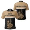 (Custom) New Caledonia Coat Of Arms Polo Shirt - Dat Style - JD