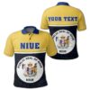 (Custom) Niue Coat Of Arms Polo Shirt - Dat Style - JD