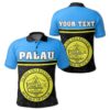(Custom) Palau Coat Of Arms Polo Shirt - Dat Style - JD