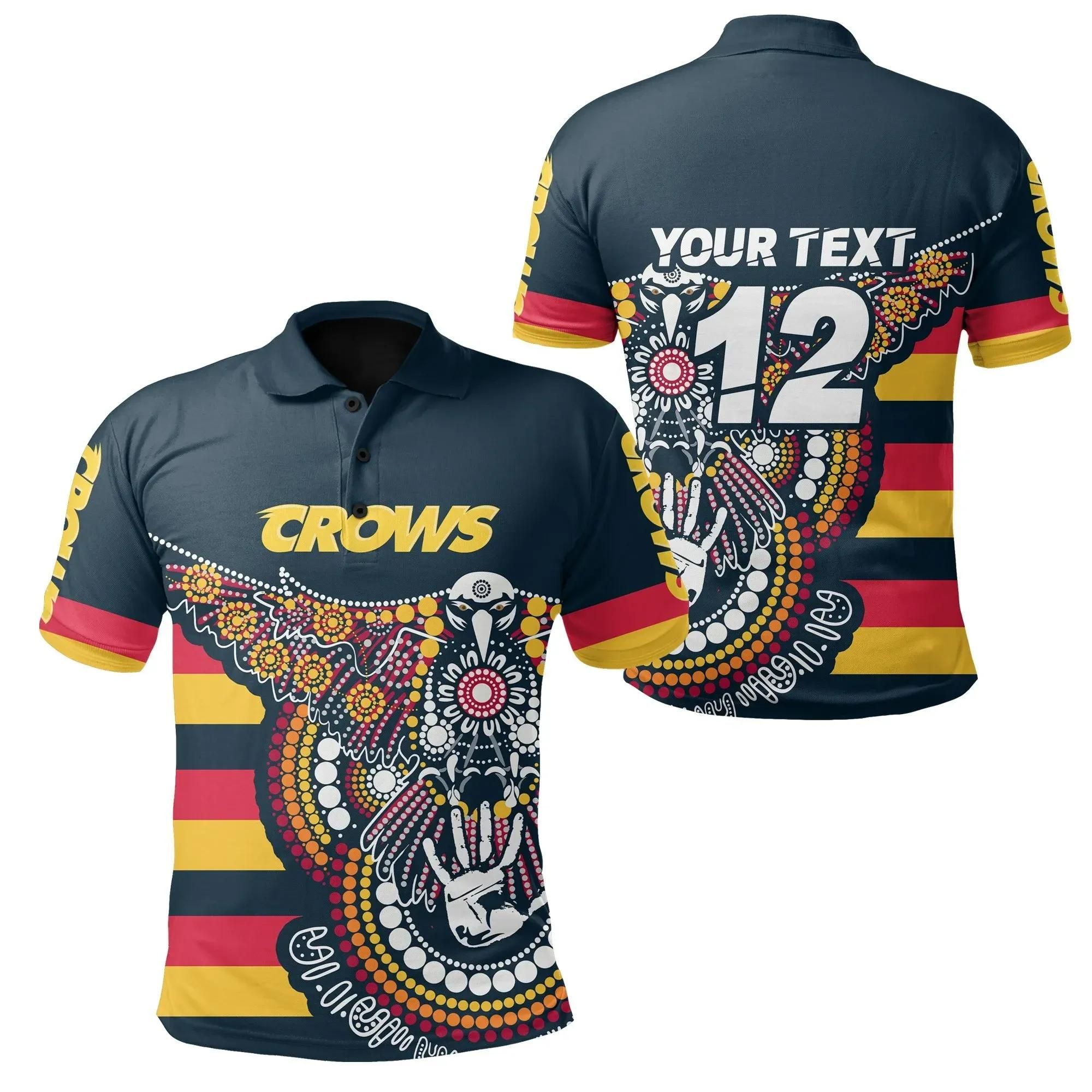 (Custom Personalised) Adelaide Polo Shirt Crows Aboriginal Sport Style A7 (Custom Personalised) Adelaide Polo Shirt Crows Aboriginal Sport Style A7