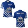 (Custom Personalised) Samoa Rugby Polo Shirt Go The Manu K13