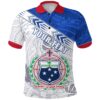 (Custom Personalised) Samoa Rugby Polo Shirt Spirit Manu Samoa White K13