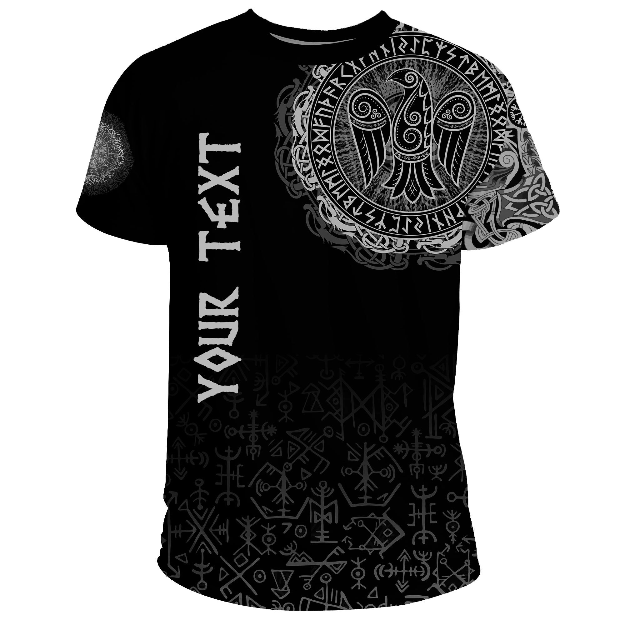 (Custom) Polo Shirt - Celtic Raven Tattoo A31 (Custom) Polo Shirt - Celtic Raven Tattoo A31