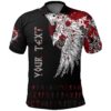 Custom Polo Shirt - Mystical Raven Tattoo Blood A31