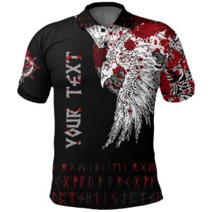 Custom Polo Shirt - Mystical Raven Tattoo Blood A31