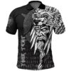 (Custom) Polo Shirts Odin Raven and Fenrir on Hand A27