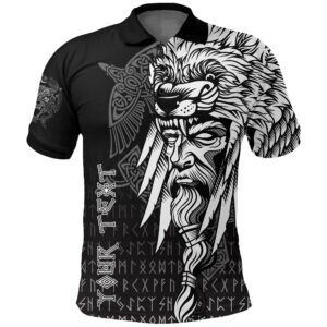 (Custom) Polo Shirts Odin Raven and Fenrir on Hand A27