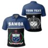 (Custom) Samoa Coat Of Arms Polo Shirt - Dat Style - JD