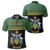(Custom) Solomon Islands Coat Of Arms Polo Shirt - Dat Style - JD