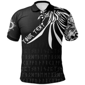 Custom Special Raven Polo Shirt - Tattoo Style A21