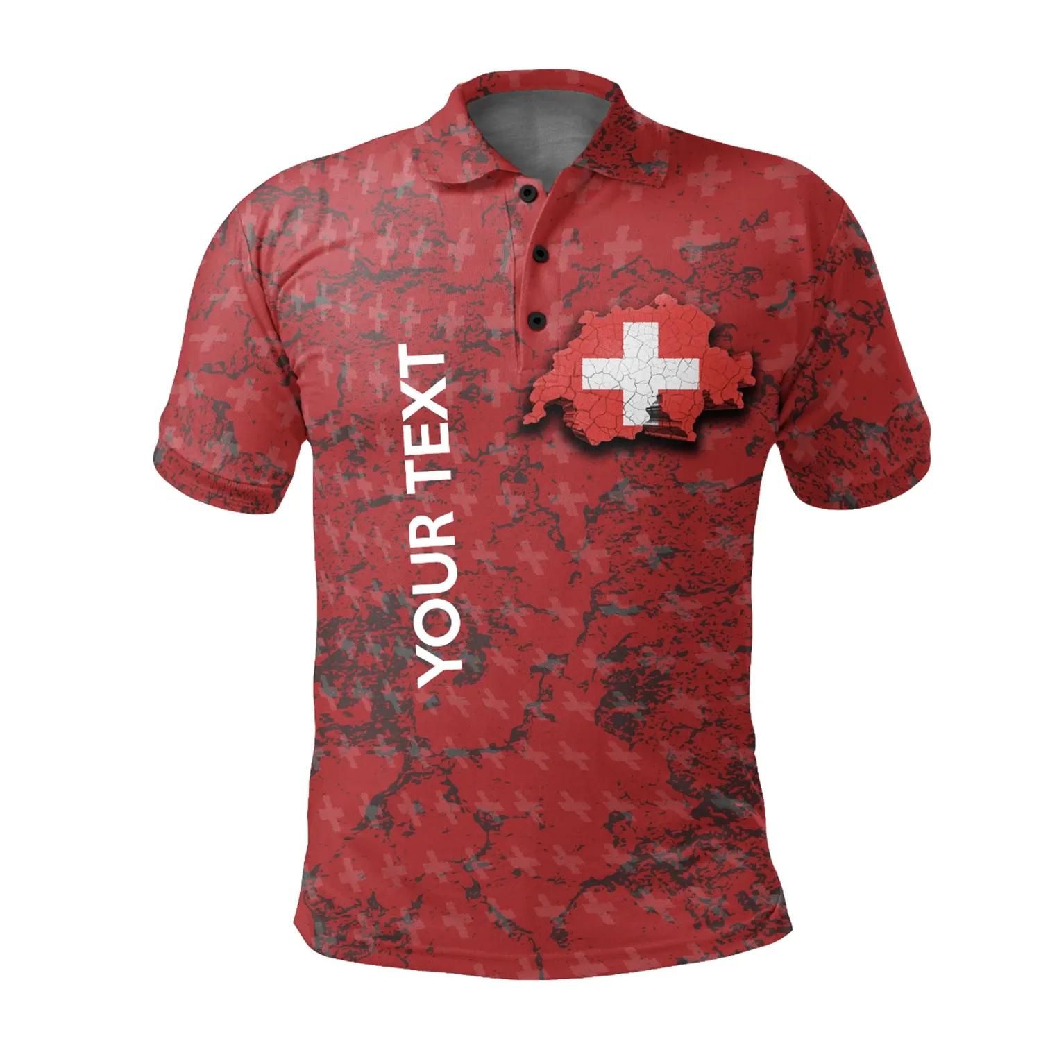 (Custom) Switzerland Landscape Polo Shirt - BN09 (Custom) Switzerland Landscape Polo Shirt - BN09