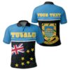 (Custom) Tuvalu Coat Of Arms Polo Shirt - Dat Style - JD