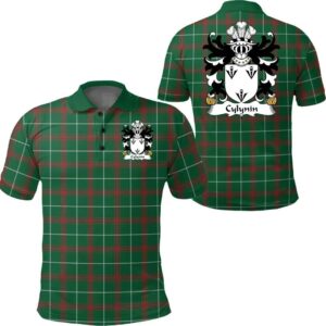 Cylynin (of Powys) Wales Polo Shirt - Welsh National Tartan A7