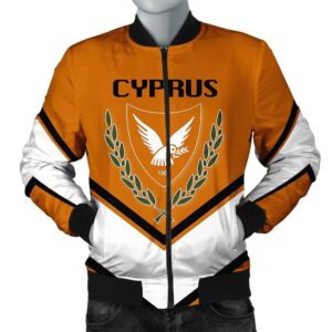 Cyprus Coat Of Arms Men Bomber Jacket Lucian Style J5W Bomber Jacket