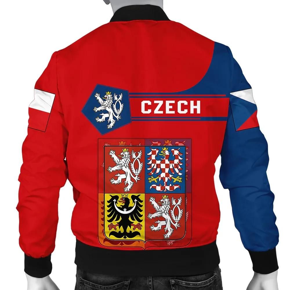 Czech-Republic-Coat-Of-Arms-Men-Bomber-Jacket-Simple-Style-J78-Bomber-Jacket-1