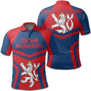 Czech Republic Coat Of Arms Polo Shirt My Style J75