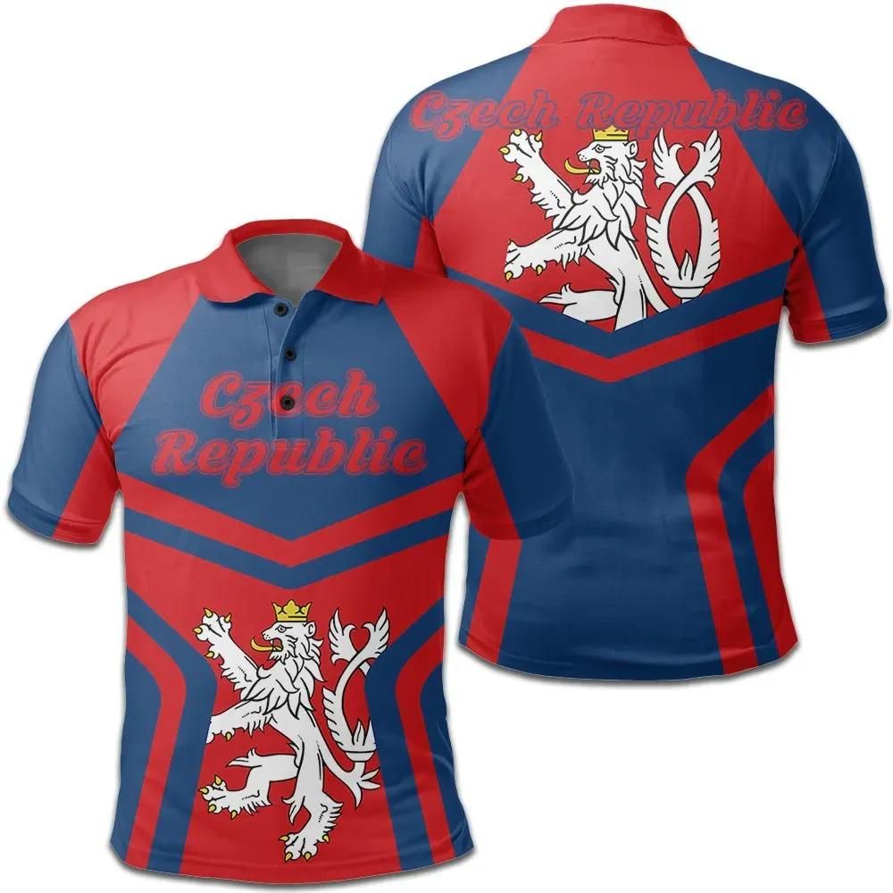 Czech Republic Coat Of Arms Polo Shirt My Style J75 Czech Republic Coat Of Arms Polo Shirt My Style J75