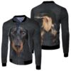Dachshund Face And Back Cute 3D Bomber Jacket