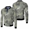 Dachshund Pattern Camouflage Style For Dog Lover 3D Sweater 3D Printed Hoodie Bomber Jacket Model 1521 Bomber Jacket
