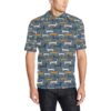 Dachshund Pattern Print Design 012 Men Polo Shirt