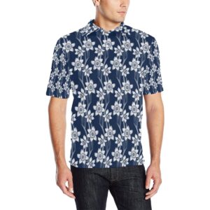 Daffodils Pattern Print Design Df09 Men Polo Shirt